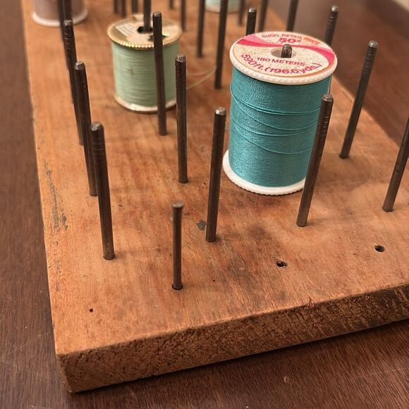 Handmade Wooden Thread Spool Holder - Picture 2 of 4